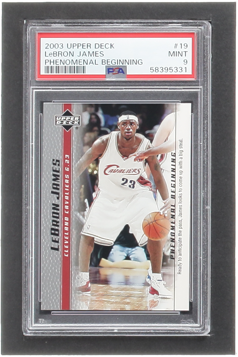 LeBron James 2003-04 Upper Deck Phenomenal Beginning #19 (PSA 9) at PristineAuction.com LeBron James 2003-04 Upper Deck Phenomenal Beginning #19 (PSA 9) at PristineAuction.com