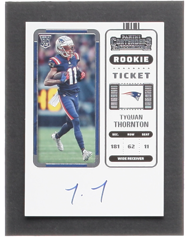 Tyquan Thornton 2022 Panini Contenders #138A AU RC at PristineAuction.com Tyquan Thornton 2022 Panini Contenders #138A AU RC at PristineAuction.com