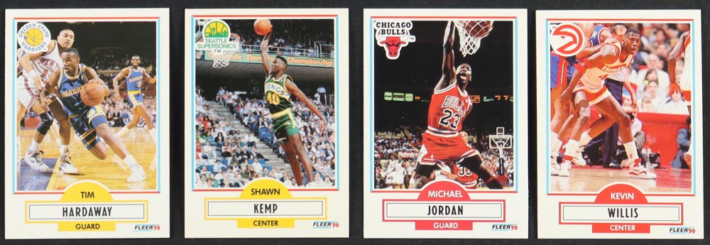1990-91 Fleer Complete Set of (198) Basketball Cards with Michael Jordan #26, Shawn Kemp #178 RC, Tim Hardaway #63 RC, Kevin Willis #7 at PristineAuction.com 1990-91 Fleer Complete Set of (198) Basketball Cards with Michael Jordan #26, Shawn Kemp #178 RC, Tim Hardaway #63 RC, Kevin Willis #7 at PristineAuction.com