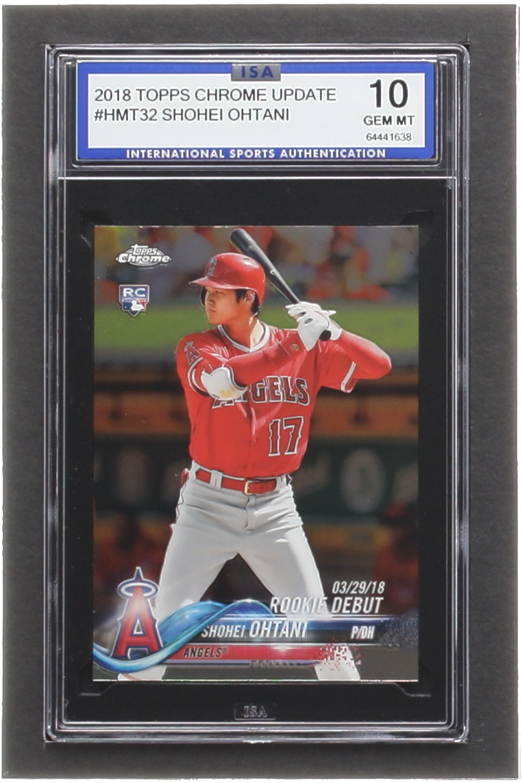 Shohei Ohtani 2018 Topps Chrome Update #HMT32 RD RC (ISA 10) at PristineAuction.com Shohei Ohtani 2018 Topps Chrome Update #HMT32 RD RC (ISA 10) at PristineAuction.com