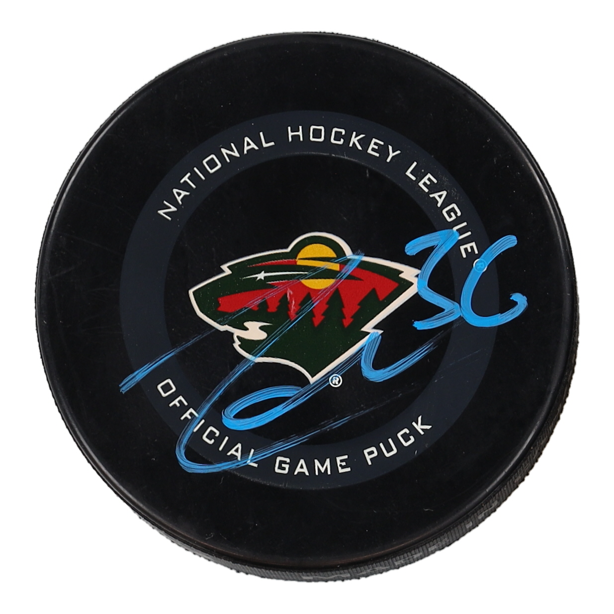Mats Zuccarello Signed Wild Logo Hockey Puck (JSA) at PristineAuction.com Mats Zuccarello Signed Wild Logo Hockey Puck (JSA) at PristineAuction.com
