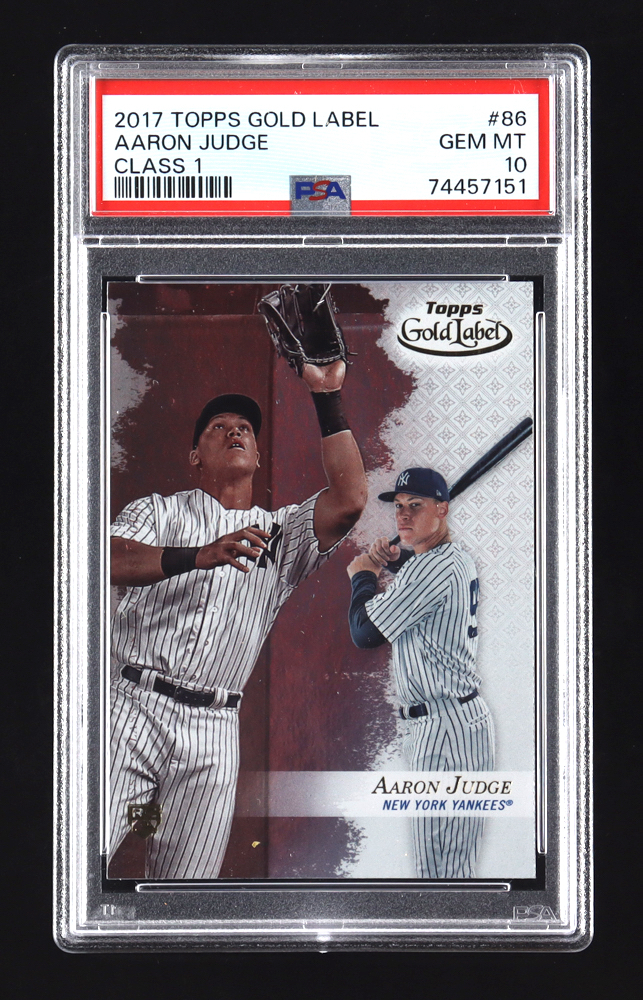 Aaron Judge 2017 Topps Gold Label Class 1 #86 RC (PSA 10 