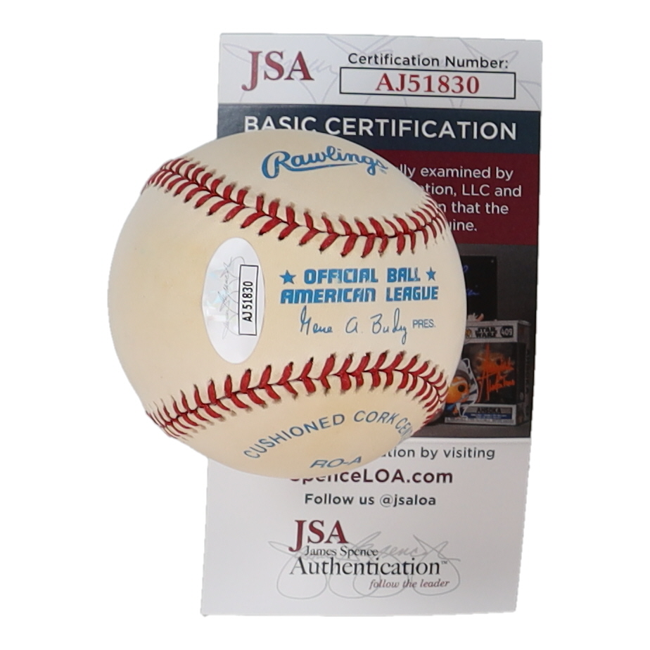 Phil Rizzuto Signed OAL Baseball (JSA) at PristineAuction.com Phil Rizzuto Signed OAL Baseball (JSA) at PristineAuction.com