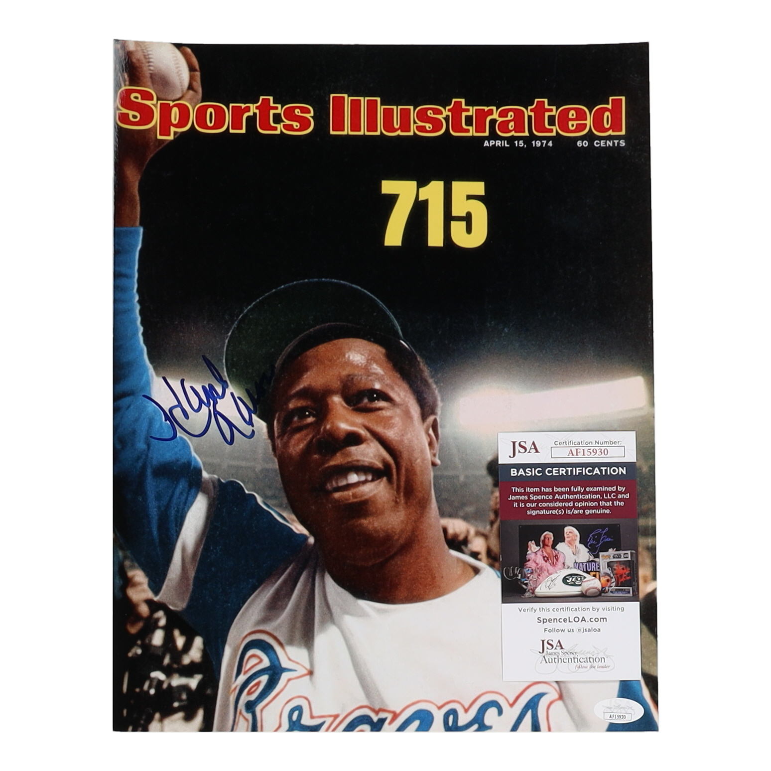 Hank Aaron Signed Braves 11x14 Magazine Cover Photo (JSA) at PristineAuction.com Hank Aaron Signed Braves 11x14 Magazine Cover Photo (JSA) at PristineAuction.com