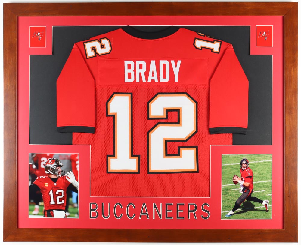 Tom Brady Custom Framed Jersey Display at PristineAuction.com Tom Brady Custom Framed Jersey Display at PristineAuction.com