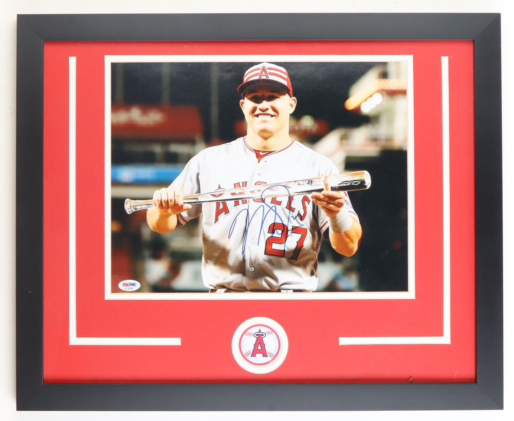Mike Trout Signed Angels Custom Framed Photo (PSA) at PristineAuction.com Mike Trout Signed Angels Custom Framed Photo (PSA) at PristineAuction.com