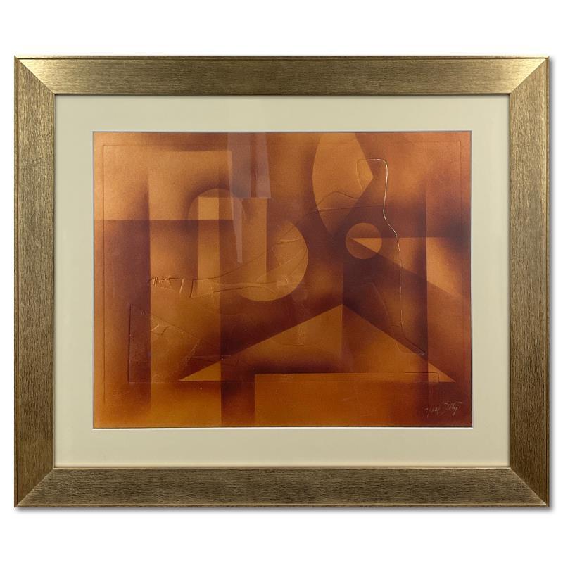 Neal Doty Signed Custom Framed One-of-a-Kind Mixed Media on Foil (PA) at PristineAuction.com Neal Doty Signed Custom Framed One-of-a-Kind Mixed Media on Foil (PA) at PristineAuction.com