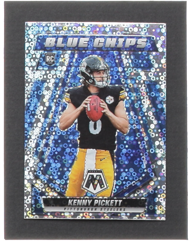 Kenny Pickett 2022 Panini Mosaic Blue Chips No Huddle Silver #1 at PristineAuction.com Kenny Pickett 2022 Panini Mosaic Blue Chips No Huddle Silver #1 at PristineAuction.com