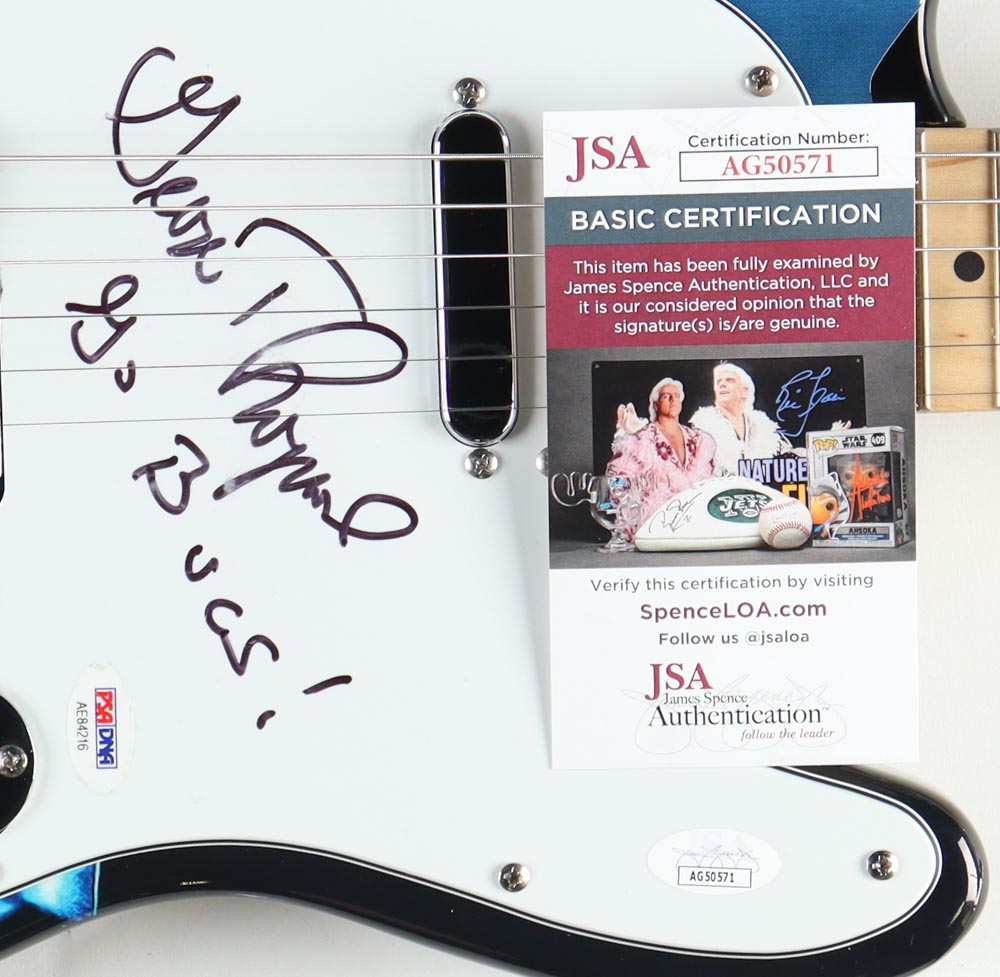 George Thorogood Signed "Terminator 2: Judgement Day" Full-Size Custom Electric Guitar Inscribed "Go Bucs!" (JSA) at PristineAuction.com George Thorogood Signed "Terminator 2: Judgement Day" Full-Size Custom Electric Guitar Inscribed "Go Bucs!" (JSA) at PristineAuction.com
