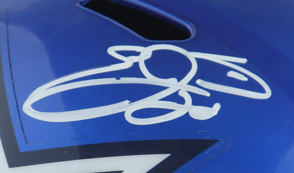 Emmitt Smith Signed Cowboys Full-Size Flash Alternate Speed Helmet (Beckett & Prova) at PristineAuction.com Emmitt Smith Signed Cowboys Full-Size Flash Alternate Speed Helmet (Beckett & Prova) at PristineAuction.com