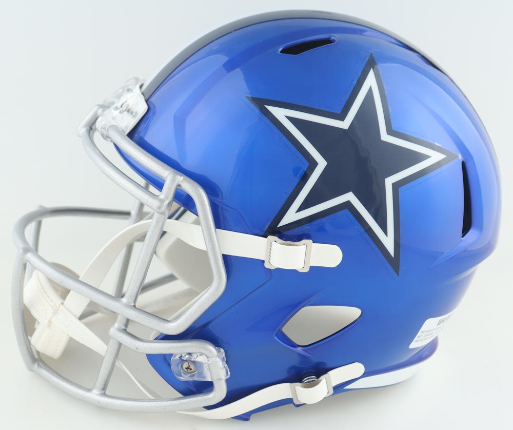 Emmitt Smith Signed Cowboys Full-Size Flash Alternate Speed Helmet (Beckett & Prova) at PristineAuction.com Emmitt Smith Signed Cowboys Full-Size Flash Alternate Speed Helmet (Beckett & Prova) at PristineAuction.com