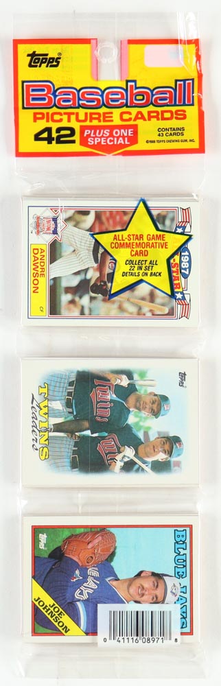 1988 Topps Baseball Rack Box with (24) Packs at PristineAuction.com 1988 Topps Baseball Rack Box with (24) Packs at PristineAuction.com