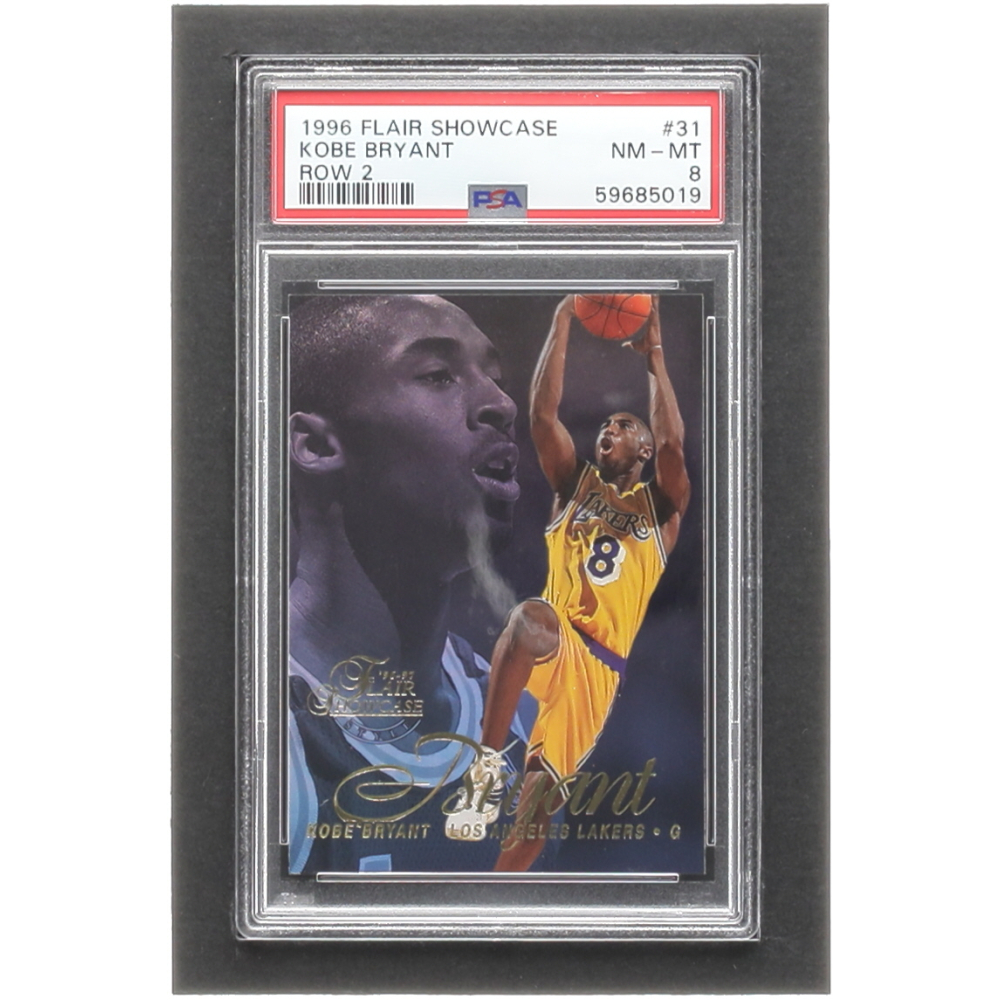 Kobe Bryant 1996-97 Flair Showcase Row 2 #31 RC (PSA 8) | Pristine 