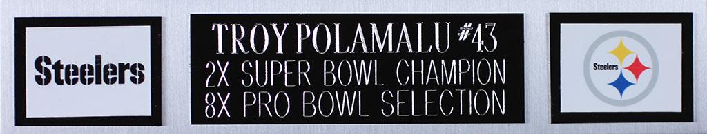 Troy Polamalu Signed Custom Framed Jersey Display (JSA) at PristineAuction.com Troy Polamalu Signed Custom Framed Jersey Display (JSA) at PristineAuction.com