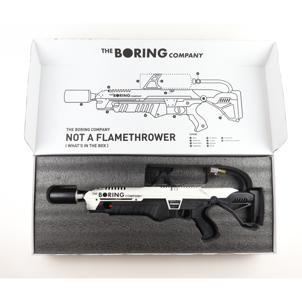 The Boring Company "Not A Flamethrower" With Original Box and Manual