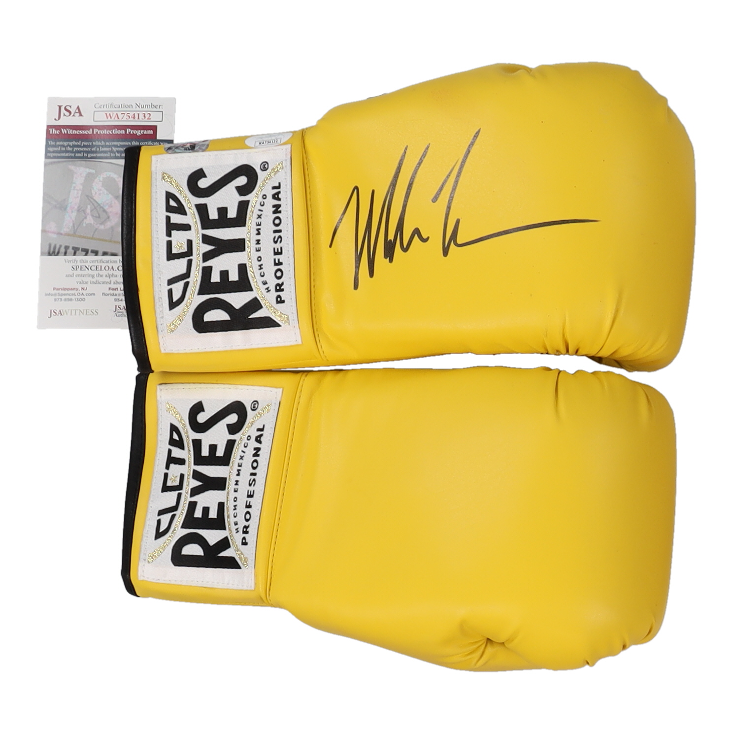 Mike Tyson Signed Pair of (2) Cleto Reyes Boxing Gloves (JSA & Tyson) at PristineAuction.com Mike Tyson Signed Pair of (2) Cleto Reyes Boxing Gloves (JSA & Tyson) at PristineAuction.com