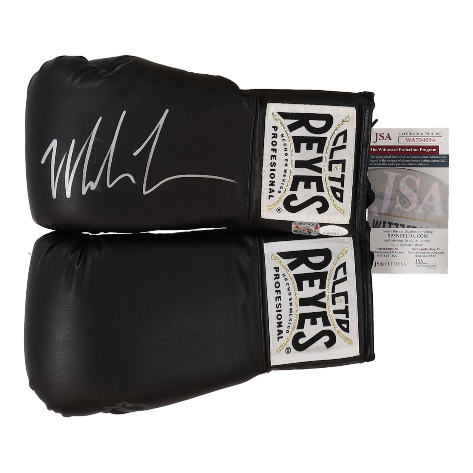 Mike Tyson Signed Pair of (2) Cleto Reyes Boxing Gloves (JSA & Tyson) at PristineAuction.com Mike Tyson Signed Pair of (2) Cleto Reyes Boxing Gloves (JSA & Tyson) at PristineAuction.com