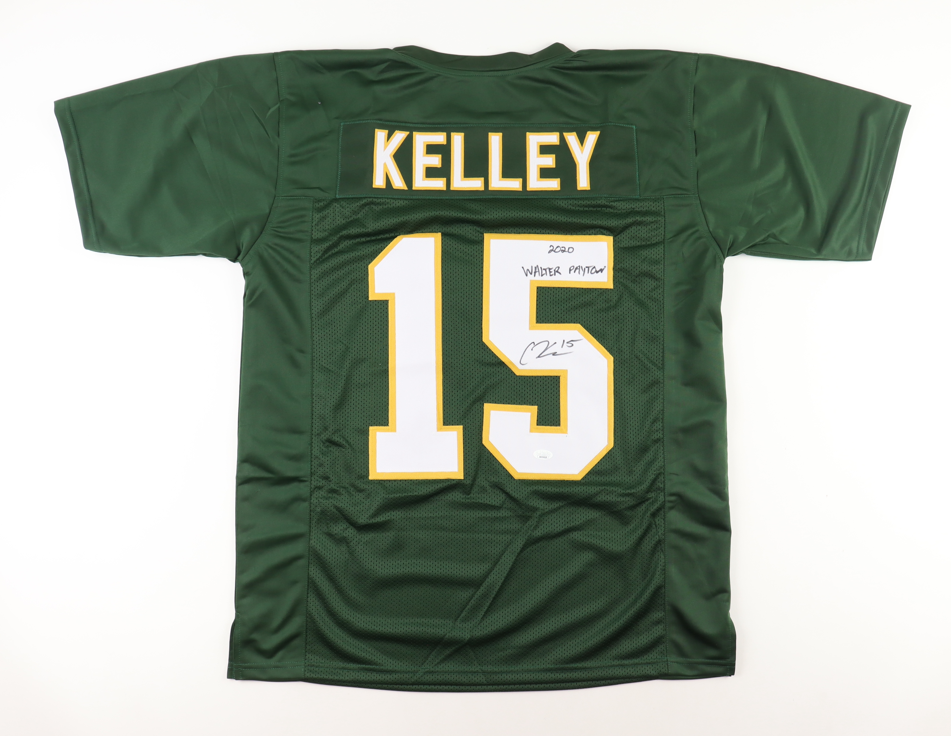 Cole Kelley Signed Jersey Inscribed "2020 Walter Payton" (JSA) at PristineAuction.com Cole Kelley Signed Jersey Inscribed "2020 Walter Payton" (JSA) at PristineAuction.com