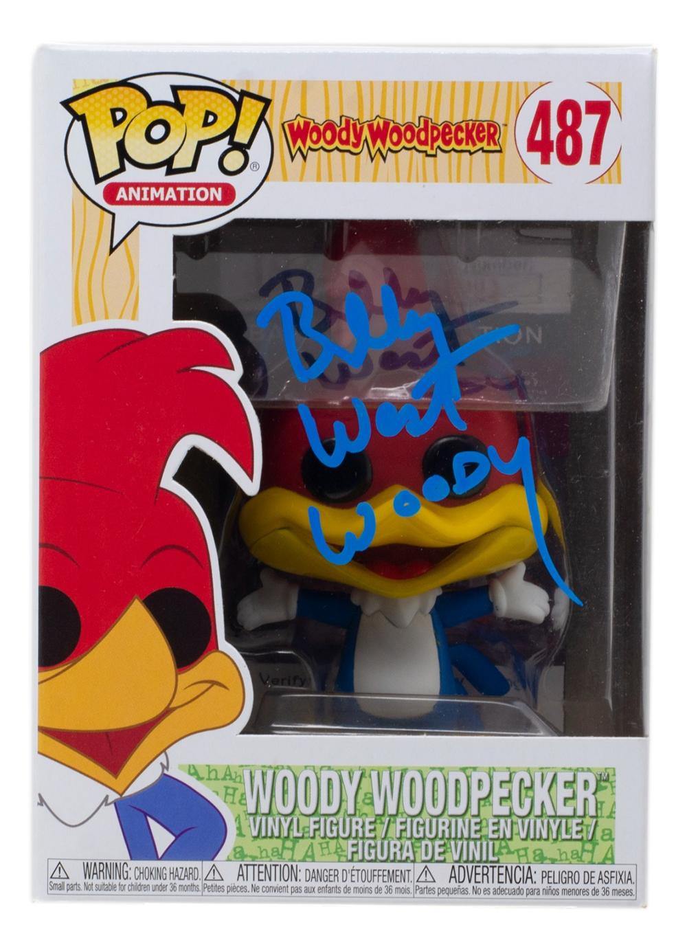 Pop Woody Woodpecker Vinyl Figure Woody Woodpecker Autographed funko pop