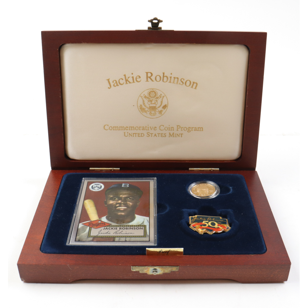 Jackie Robinson Commemorative Coin Progam With Gold Five Dollar Coin jackie-robinson-commemorative-coin-progam-with-gold-five-dollar-coin