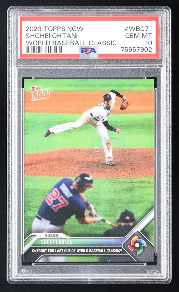 PSA9 Topps now WBC 2023 大谷翔平 トラウト 侍ジャパン 決勝 アメリカ