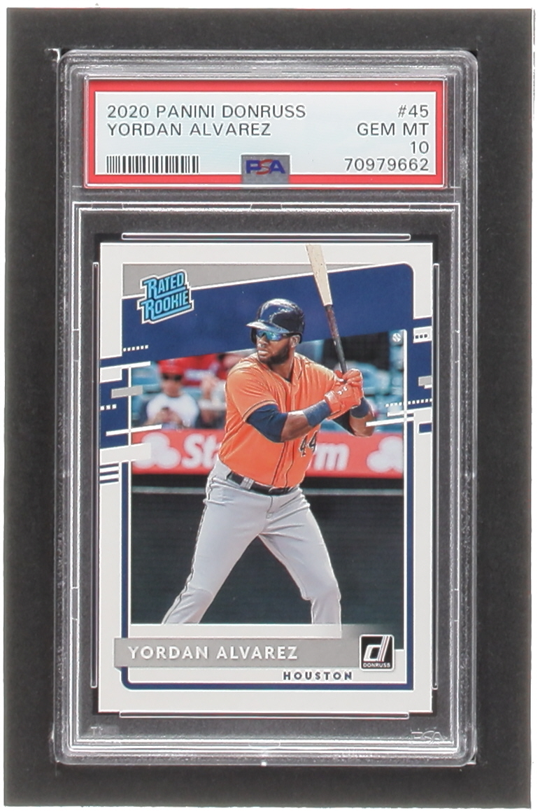 Yordan Alvarez 2020 Donruss #45 RR RC (PSA 10) at PristineAuction.com Yordan Alvarez 2020 Donruss #45 RR RC (PSA 10) at PristineAuction.com