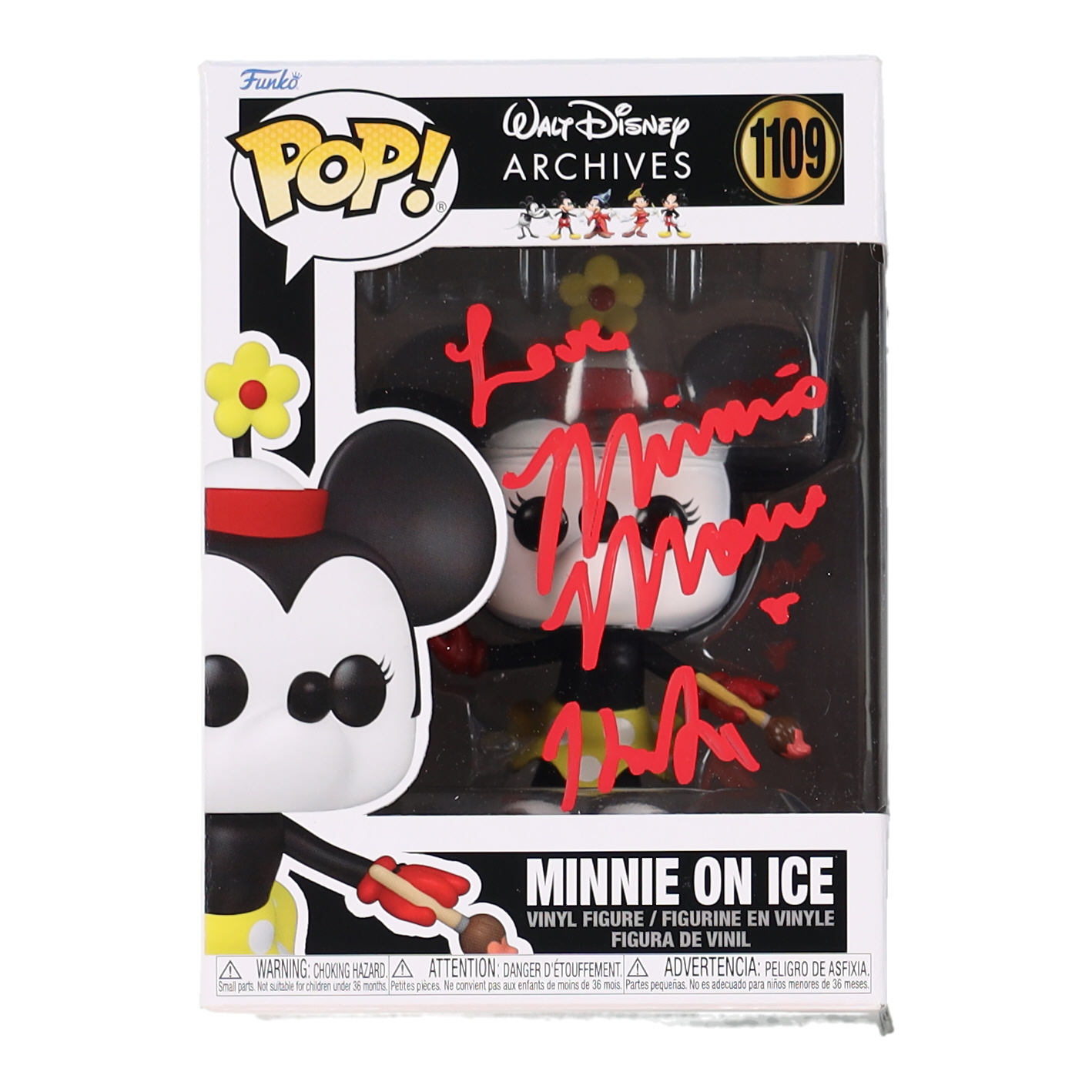 Kaitlyn Robrock Signed "Walt Disney Archives" Minnie On Ice #1109 Funko Pop! Vinyl Figure Inscribed "Love, Minnie Mouse" (JSA) at PristineAuction.com Kaitlyn Robrock Signed "Walt Disney Archives" Minnie On Ice #1109 Funko Pop! Vinyl Figure Inscribed "Love, Minnie Mouse" (JSA) at PristineAuction.com