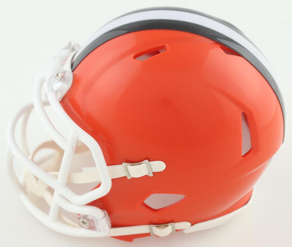 Clay Matthews Jr. Signed Browns Speed Mini Helmet (TSE) at PristineAuction.com Clay Matthews Jr. Signed Browns Speed Mini Helmet (TSE) at PristineAuction.com