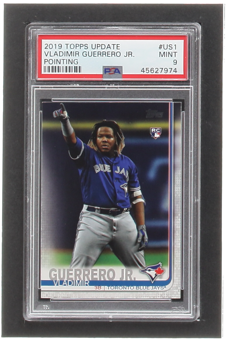 Vladimir Guerrero Jr. 2019 Topps Update Photo Variations #US1A RC (PSA 9) at PristineAuction.com Vladimir Guerrero Jr. 2019 Topps Update Photo Variations #US1A RC (PSA 9) at PristineAuction.com