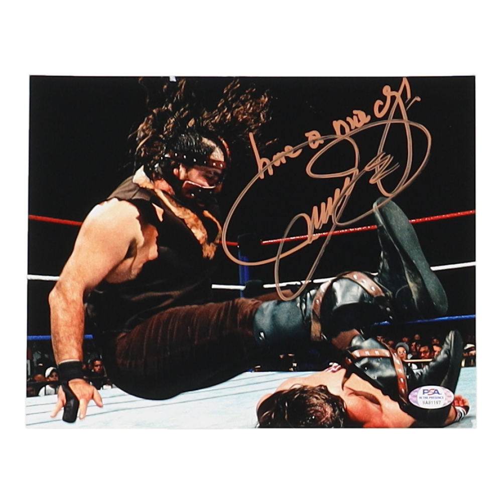 Wwf Foley Mick Foley Signed WWF 8x10 Photo Inscribed