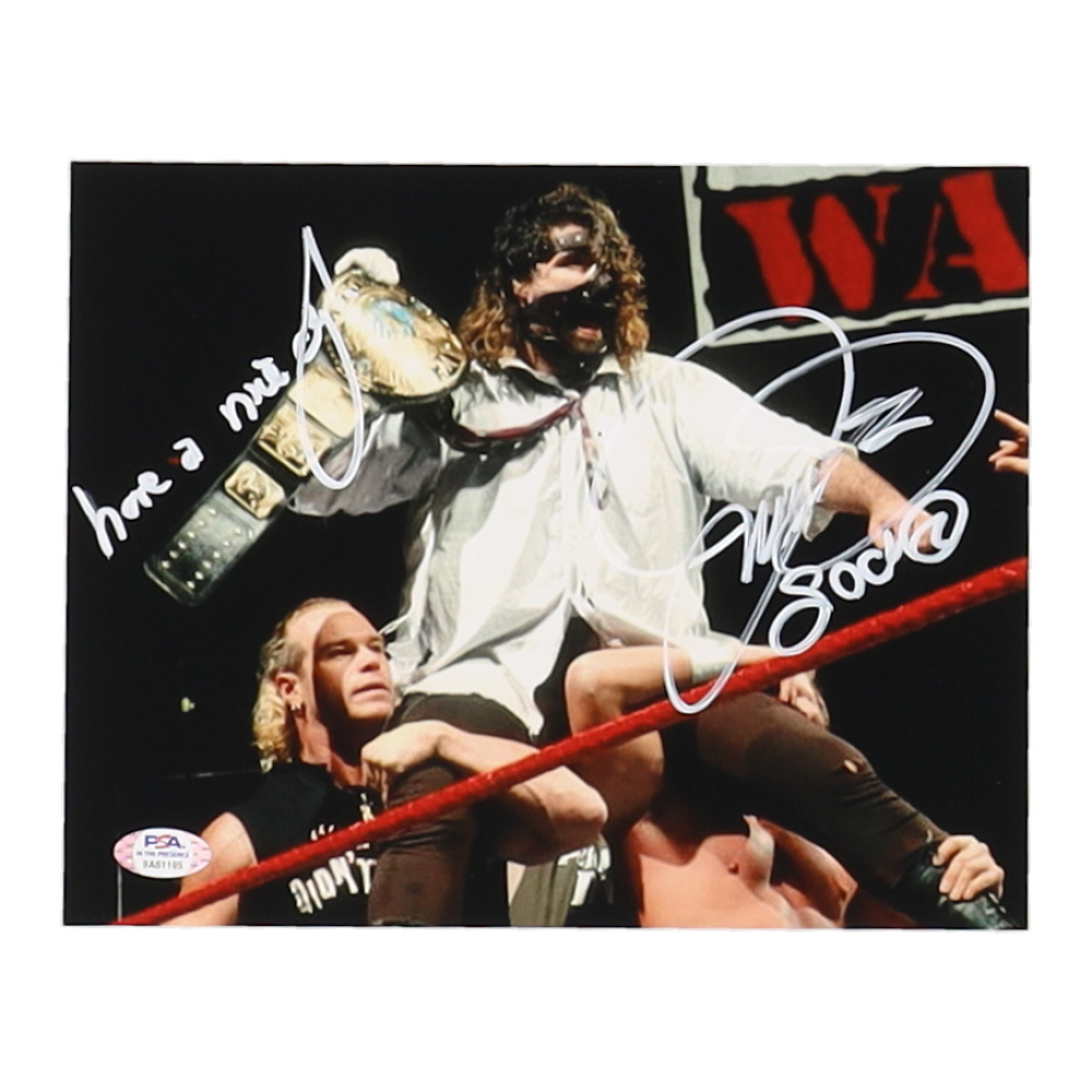Wwf Foley Mick Foley Signed WWF 8x10 Photo Inscribed