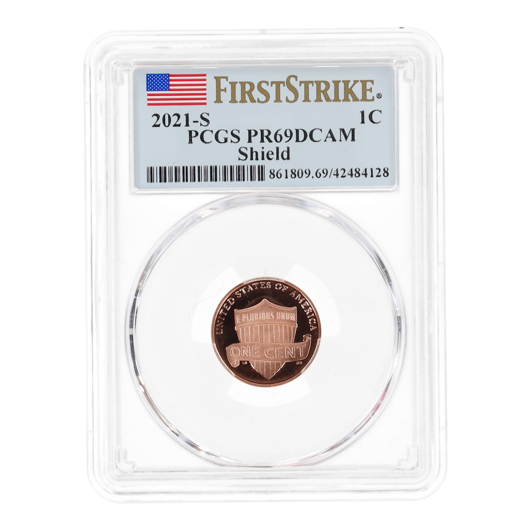 2021-S 1¢ Shield Penny (PCGS PR69DCAM) at PristineAuction.com 2021-S 1¢ Shield Penny (PCGS PR69DCAM) at PristineAuction.com
