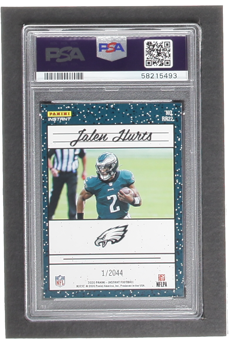 Jalen Hurts 2020 Panini Instant Rated Rookie Retro #RR22 RC (PSA 9) at PristineAuction.com Jalen Hurts 2020 Panini Instant Rated Rookie Retro #RR22 RC (PSA 9) at PristineAuction.com