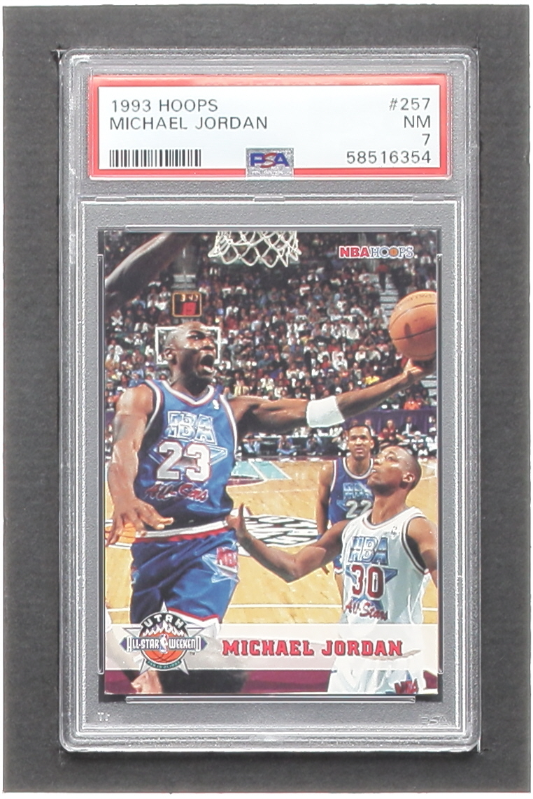 Michael Jordan 1993-94 Hoops #257 AS (PSA 7) at PristineAuction.com Michael Jordan 1993-94 Hoops #257 AS (PSA 7) at PristineAuction.com