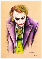 "The Joker" The Dark Knight LE 8x12 Art Print by Thang Nguyen #/100 (PA) at PristineAuction.com