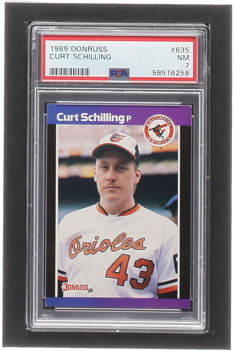 Curt Schilling 1989 Donruss #635 DP RC (PSA 7) at PristineAuction.com Curt Schilling 1989 Donruss #635 DP RC (PSA 7) at PristineAuction.com
