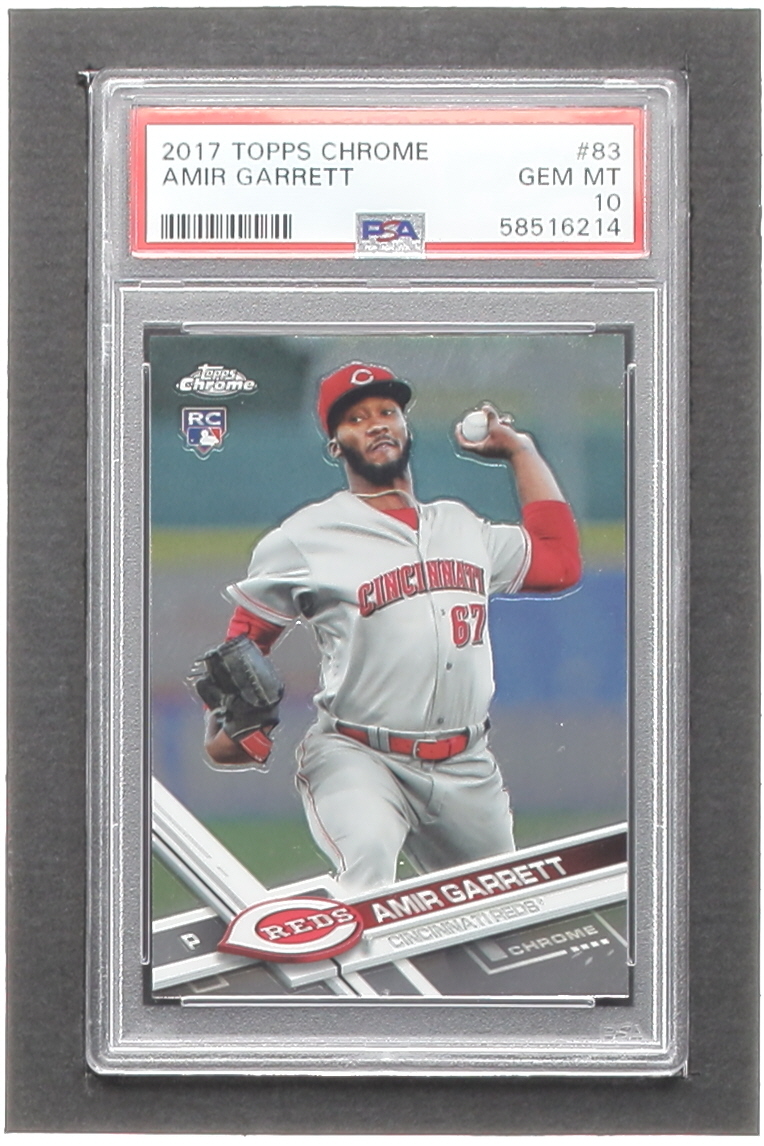 Amir Garrett 2017 Topps Chrome #83 RC (PSA 10) at PristineAuction.com Amir Garrett 2017 Topps Chrome #83 RC (PSA 10) at PristineAuction.com