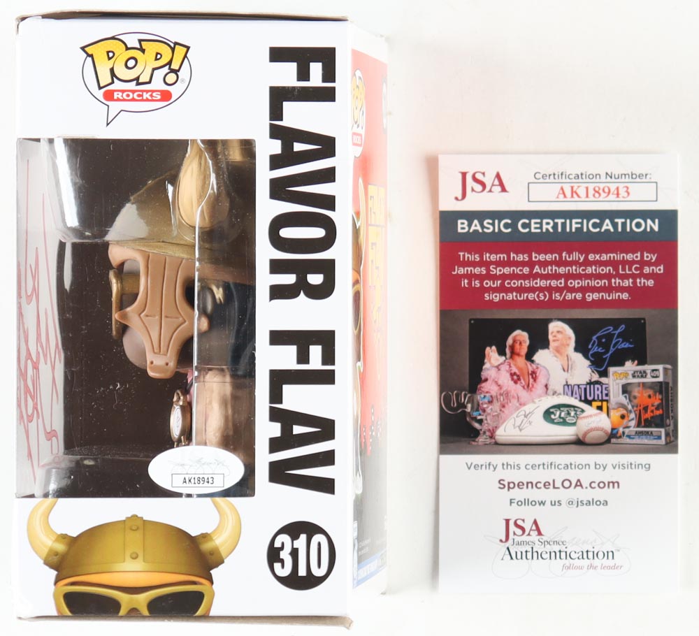 Flavor Flav Signed "Flavor Flav" #310 Flavor Flav Funko Pop! Vinyl Figure (JSA) at PristineAuction.com Flavor Flav Signed "Flavor Flav" #310 Flavor Flav Funko Pop! Vinyl Figure (JSA) at PristineAuction.com