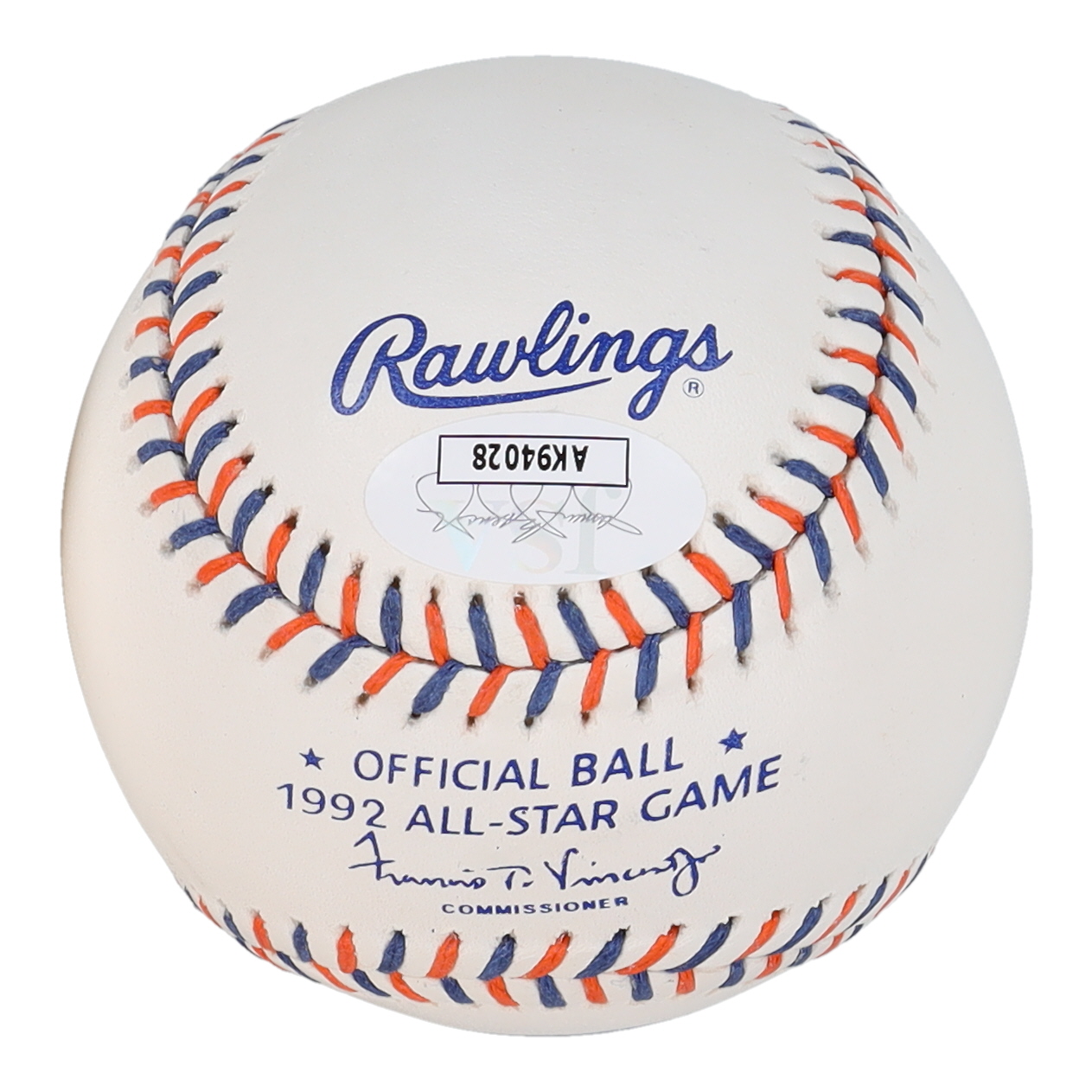 Fred McGriff Signed 1992 All Star Game Baseball (JSA) at PristineAuction.com Fred McGriff Signed 1992 All Star Game Baseball (JSA) at PristineAuction.com