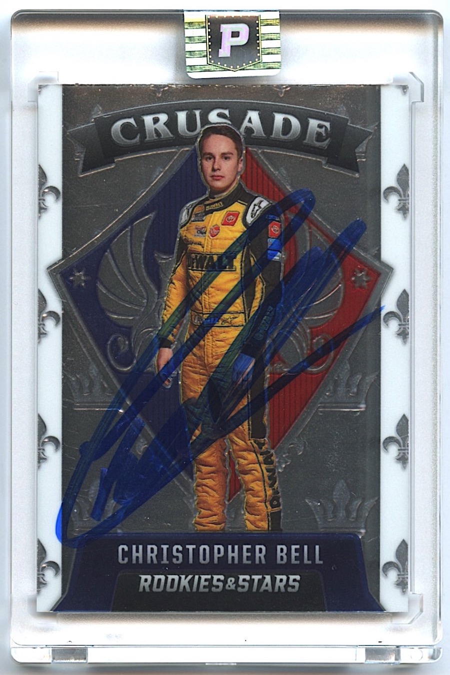 Christopher Bell Signed 2022 Panini Chronicles Crusade #19 (PA Encapsulated) at PristineAuction.com Christopher Bell Signed 2022 Panini Chronicles Crusade #19 (PA Encapsulated) at PristineAuction.com