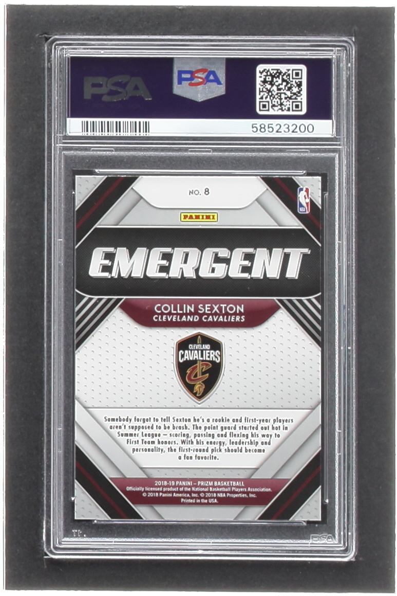 Collin Sexton 2018-19 Panini Prizm Emergent #8 (PSA 10) at PristineAuction.com Collin Sexton 2018-19 Panini Prizm Emergent #8 (PSA 10) at PristineAuction.com