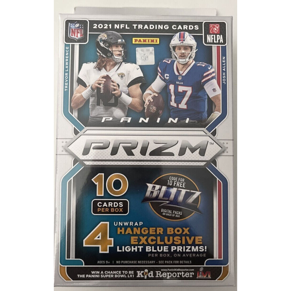 2021 Panini Prizm Football Hanger Box with (10) Cards Pristine Auction