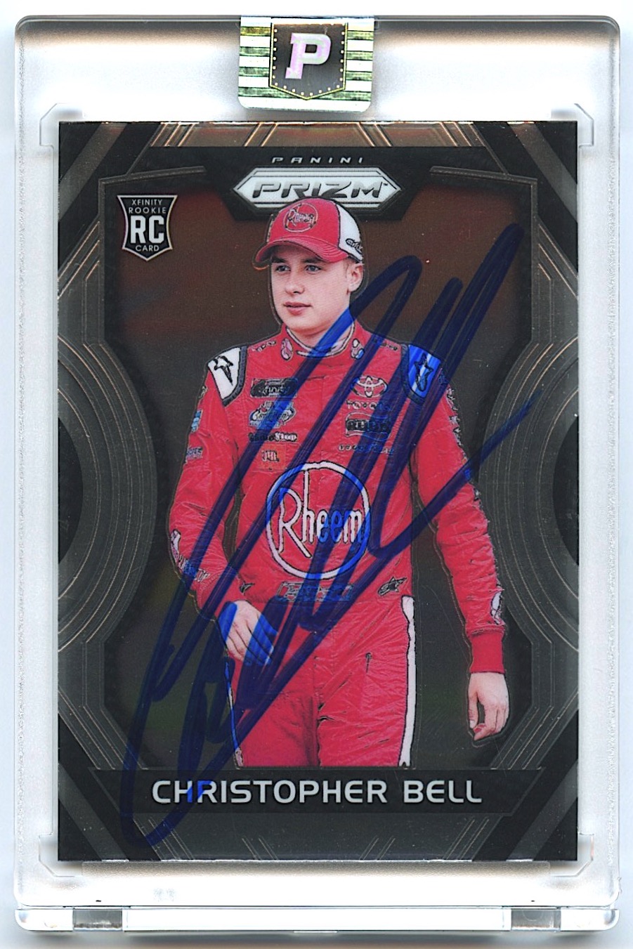 Christopher Bell Signed 2018 Panini Prizm #39 RC (PA Encapsulated) at PristineAuction.com Christopher Bell Signed 2018 Panini Prizm #39 RC (PA Encapsulated) at PristineAuction.com