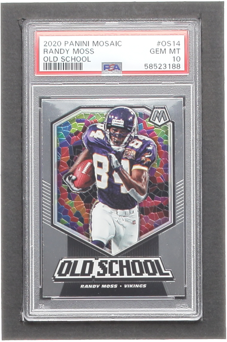 Randy Moss 2020 Panini Mosaic Old School #14 (PSA 10) at PristineAuction.com Randy Moss 2020 Panini Mosaic Old School #14 (PSA 10) at PristineAuction.com