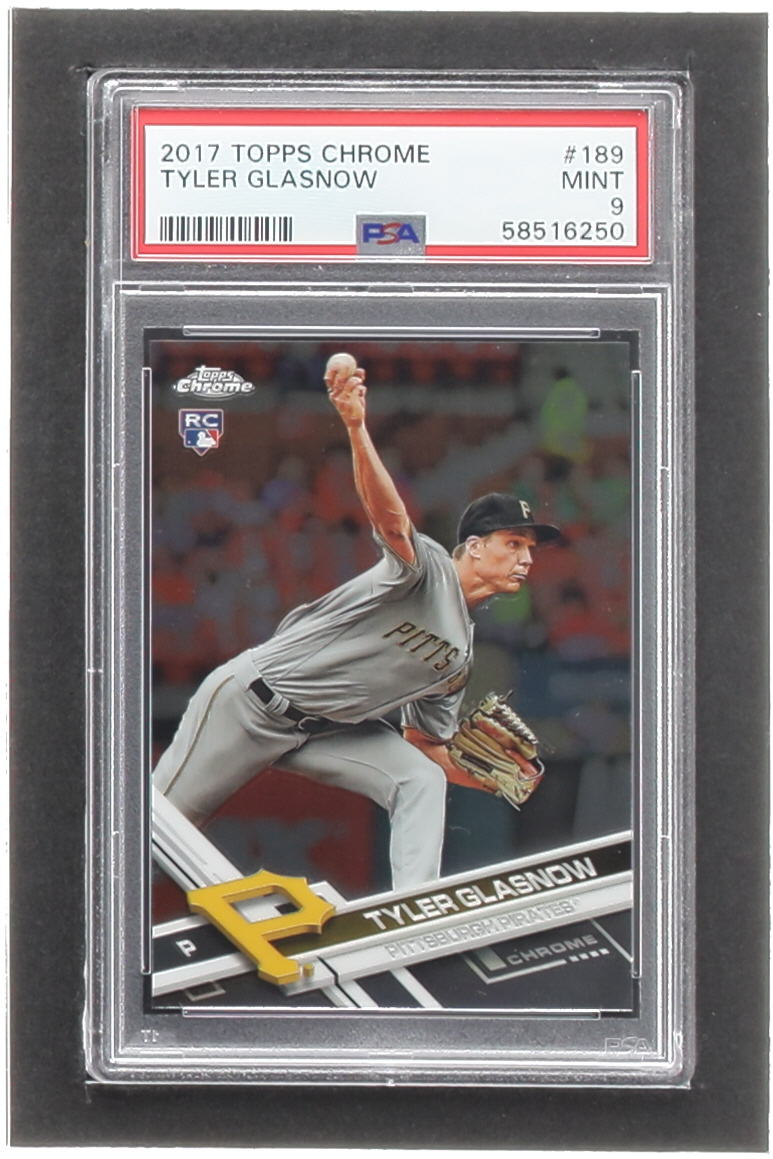 Tyler Glasnow 2017 Topps Chrome #189 RC (PSA 9) at PristineAuction.com Tyler Glasnow 2017 Topps Chrome #189 RC (PSA 9) at PristineAuction.com