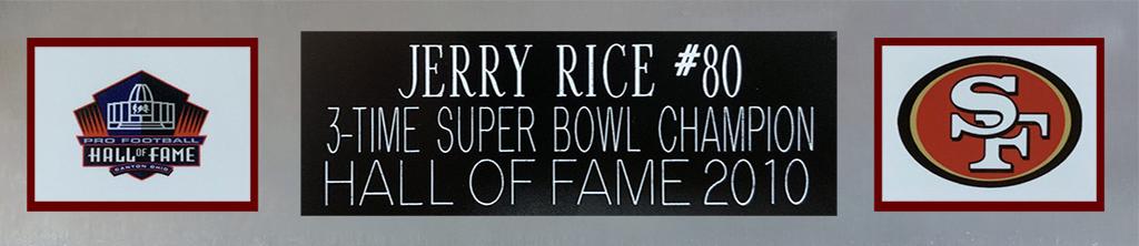 Jerry Rice Signed Custom Framed Jersey Display (Beckett) at PristineAuction.com Jerry Rice Signed Custom Framed Jersey Display (Beckett) at PristineAuction.com
