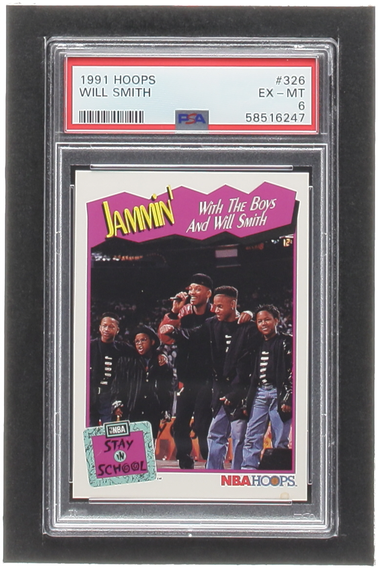 Will Smith 1991-92 Hoops #326 All-Star Jam/Jammin' With the Boys (PSA 6) at PristineAuction.com Will Smith 1991-92 Hoops #326 All-Star Jam/Jammin' With the Boys (PSA 6) at PristineAuction.com