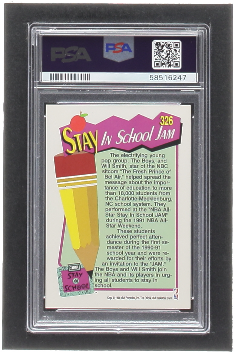 Will Smith 1991-92 Hoops #326 All-Star Jam/Jammin' With the Boys (PSA 6) at PristineAuction.com Will Smith 1991-92 Hoops #326 All-Star Jam/Jammin' With the Boys (PSA 6) at PristineAuction.com