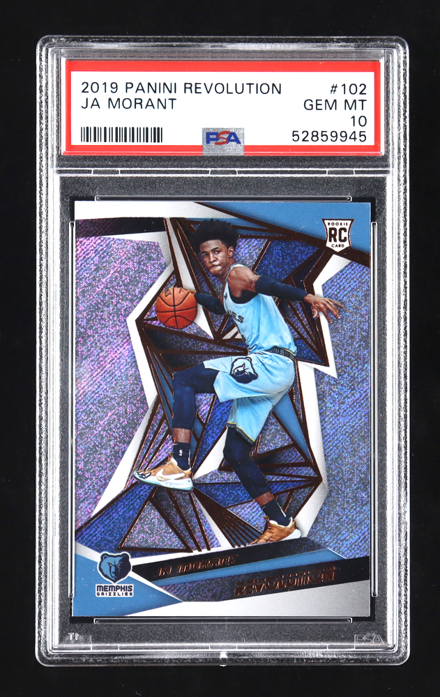 Ja Morant 2019-20 Panini Revolution #102 RC (PSA 10) at PristineAuction.com Ja Morant 2019-20 Panini Revolution #102 RC (PSA 10) at PristineAuction.com