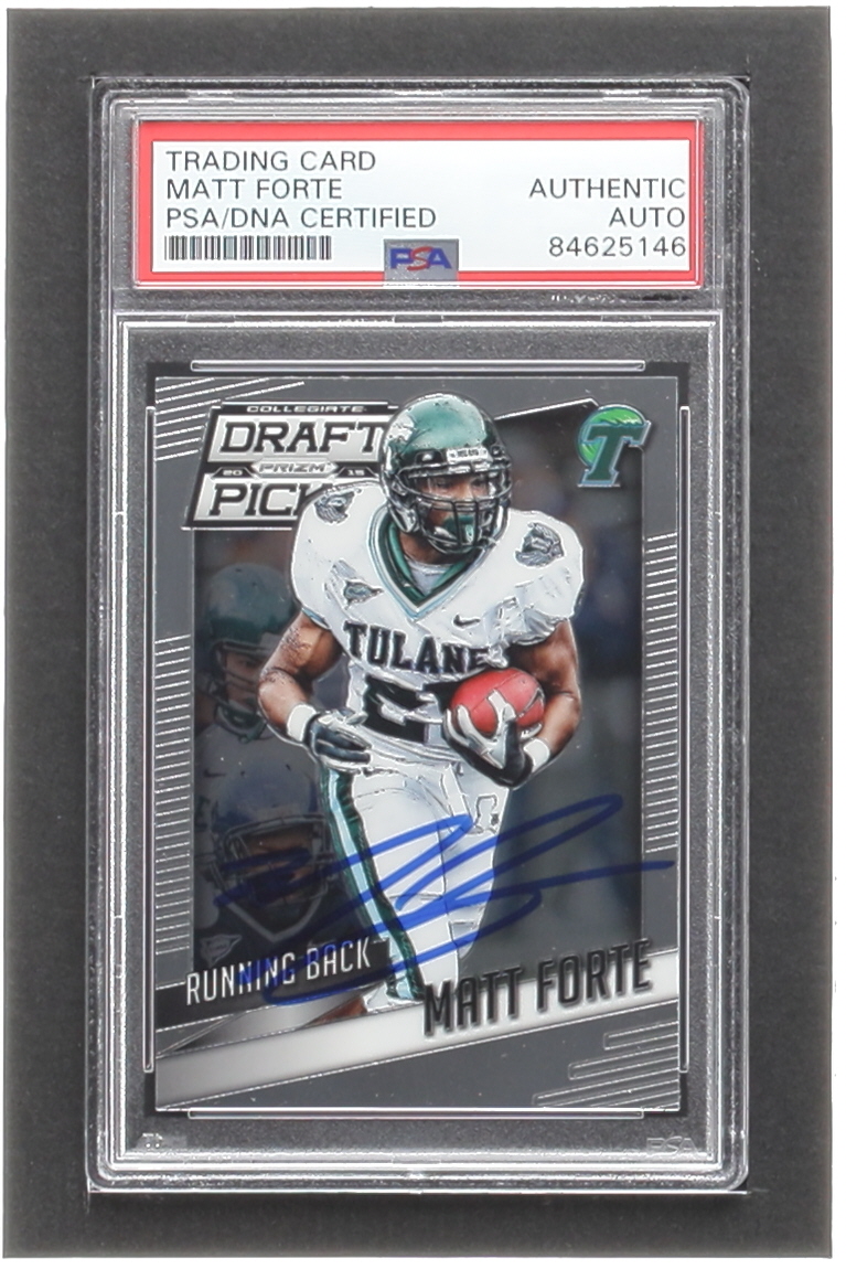 Matt Forte Signed 2015 Panini Prizm Draft Picks #71 (PSA) at PristineAuction.com Matt Forte Signed 2015 Panini Prizm Draft Picks #71 (PSA) at PristineAuction.com